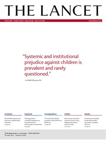 Cover The Lancet
