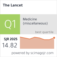 Badge Q1 SJR 2025 untuk The Lancet