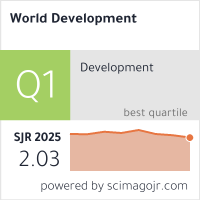 Badge Q1 SJR 2025 untuk World Development