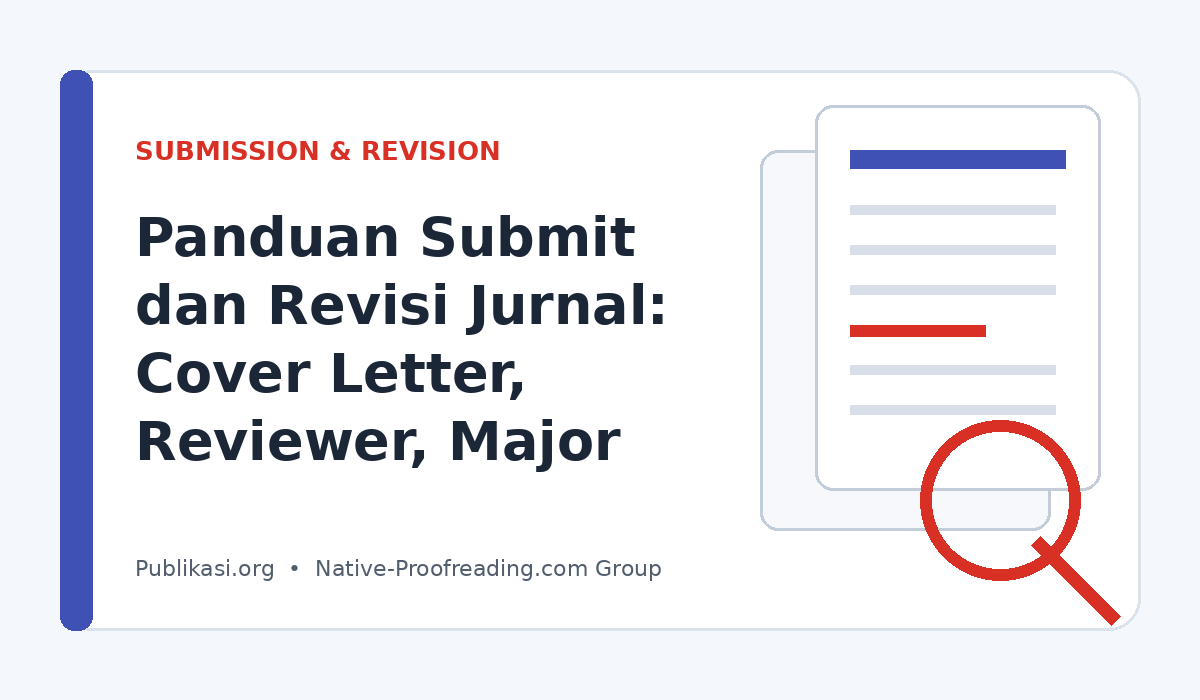 Panduan Submit dan Revisi Jurnal: Cover Letter, Reviewer, Major Revision, dan Rejection